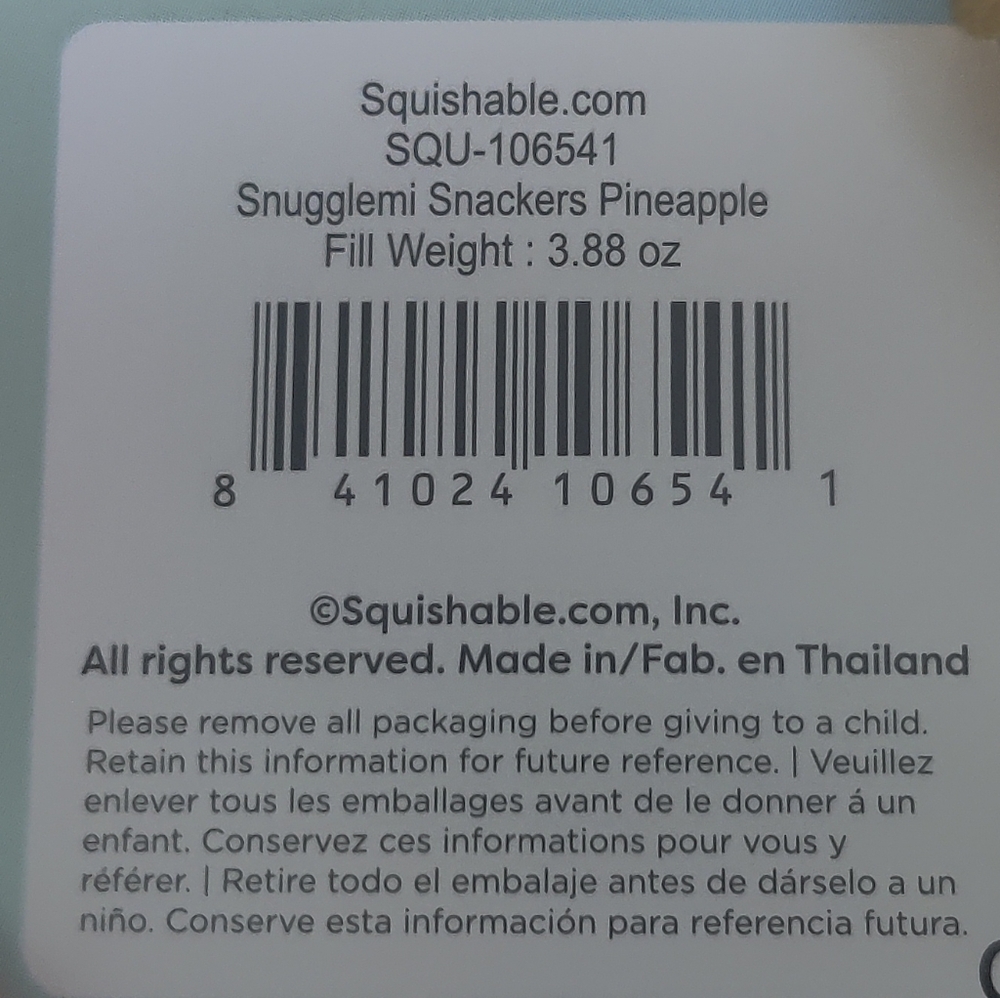 ⭐3 For $21⭐ SQUISHABLE Bite Size Pineapple - Picture 5 of 7